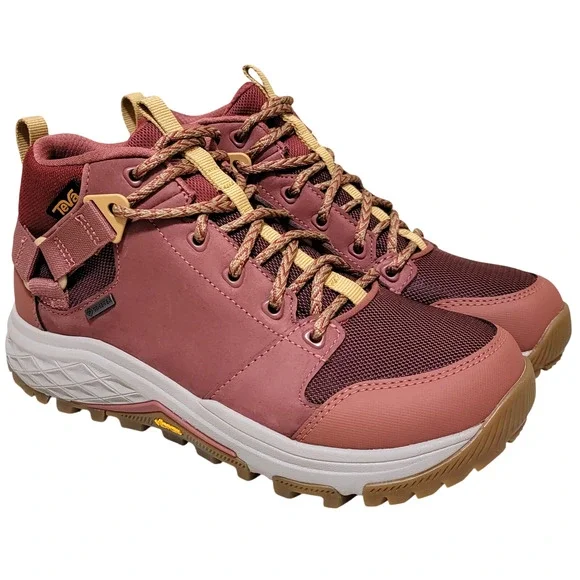 Teva Women Grandview Gore-Tex Vibram Sole Hiking Boots Size US 6.5 Marsala Red - Picture 2 of 6